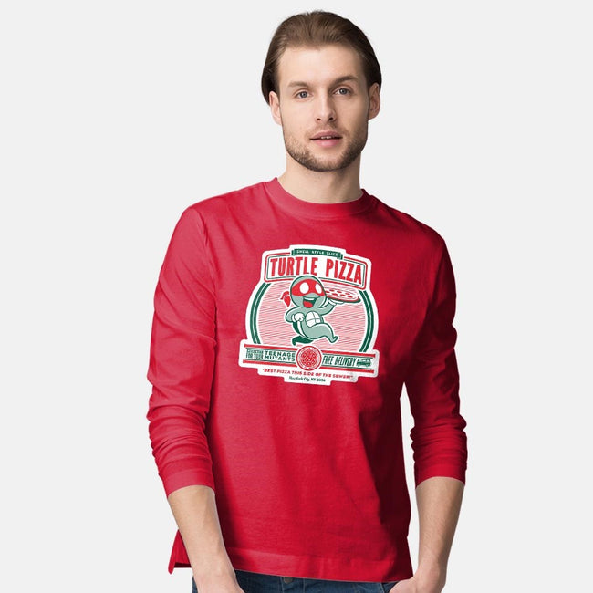 Turtle Pizza-mens long sleeved tee-owlhaus