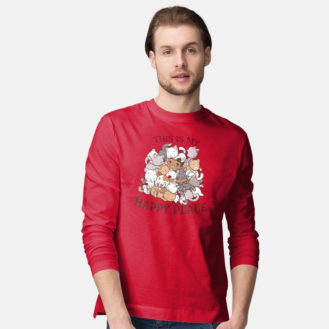 Cat Pile-mens long sleeved tee-DoOomcat