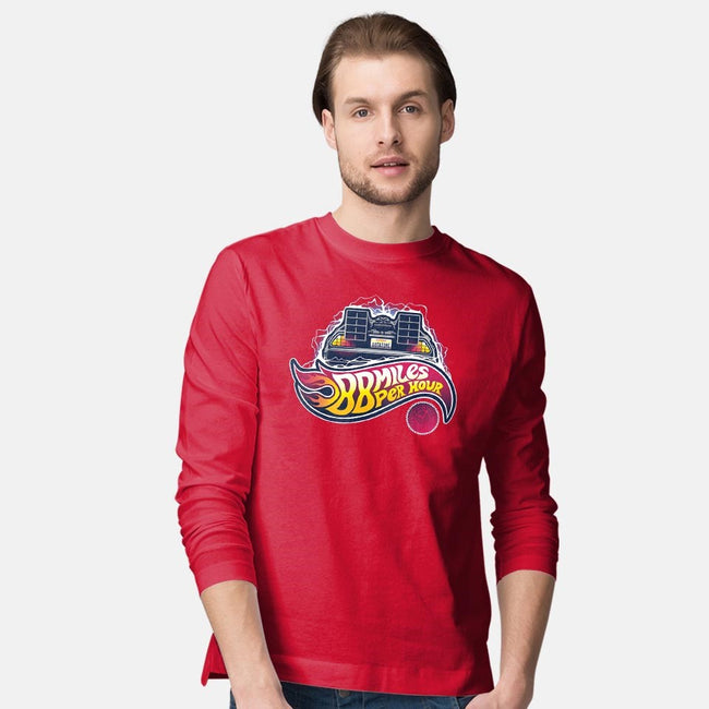 When this baby hits 88 miles per hour...-mens long sleeved tee-victorsbeard