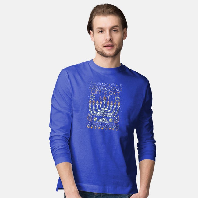 Hanukkah Is Lit-mens long sleeved tee-beware1984