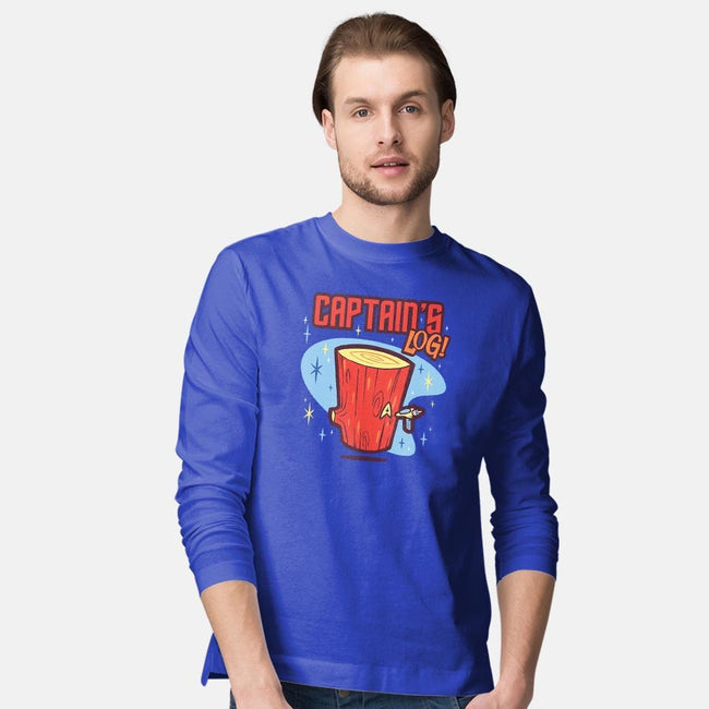 Captain's Log-mens long sleeved tee-Harebrained