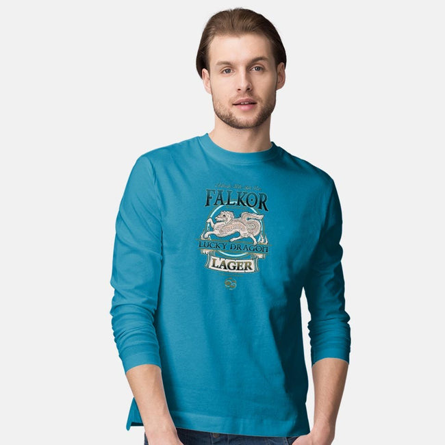 Lucky Dragon Lager-mens long sleeved tee-etcherSketch