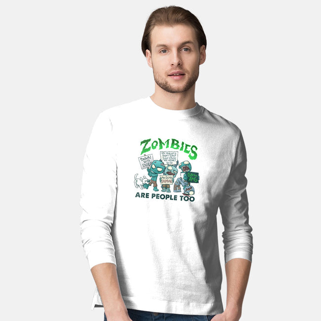 Zombie Rights-mens long sleeved tee-DoOomcat