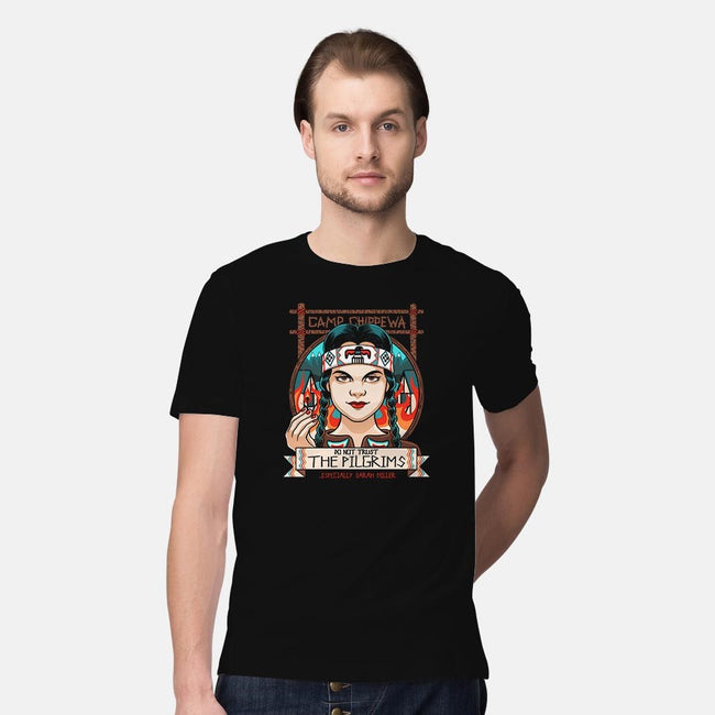 Fiery Thanksgiving-mens premium tee-Bamboota