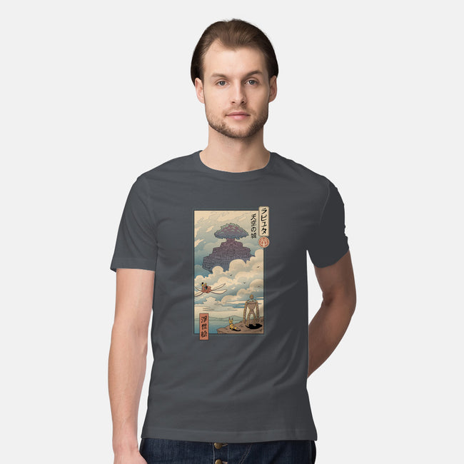 Sky Castle Ukiyo-E-mens premium tee-vp021