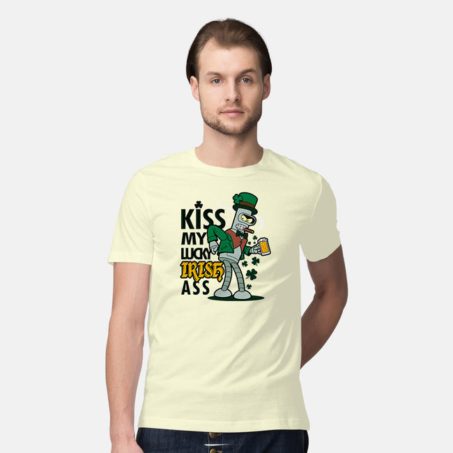 Kiss My Lucky Irish Ass-mens premium tee-Boggs Nicolas