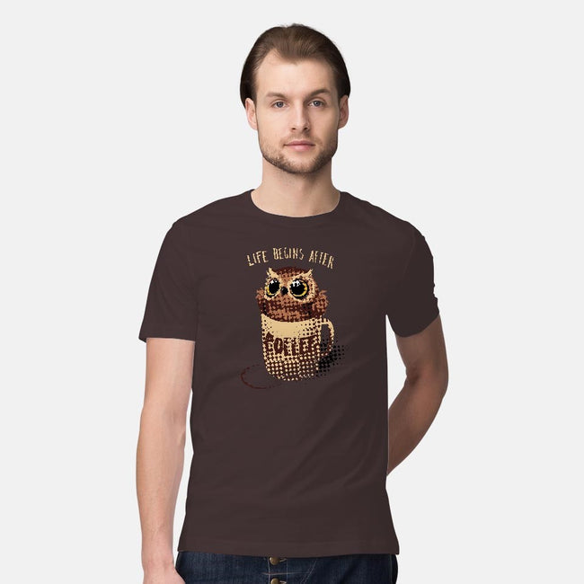 Night Owl-mens premium tee-BlancaVidal