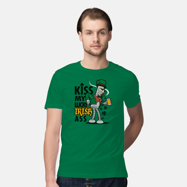 Kiss My Lucky Irish Ass-mens premium tee-Boggs Nicolas