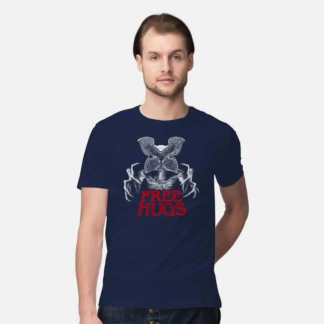 Upside Down Hugs-mens premium tee-batang 9tees