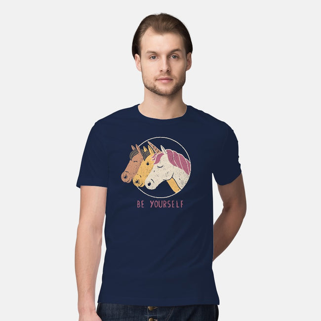 Unless You Can Be a Unicorn-mens premium tee-tobefonseca