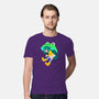 Rainy Season Hero-mens premium tee-Nerdy Mandy