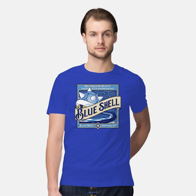 Blue Shell Beer-mens premium tee-KindaCreative