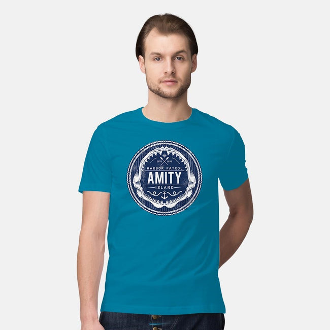 Amity Island Harbor Patrol-mens premium tee-Nemons