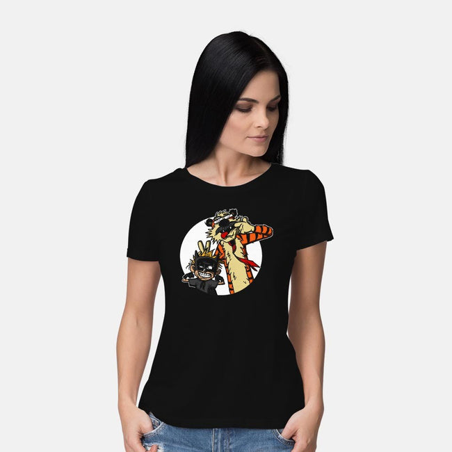 Crime Fighting Pals-womens basic tee-AndreusD