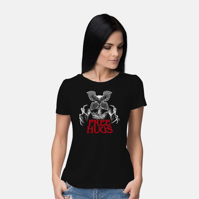 Upside Down Hugs-womens basic tee-batang 9tees