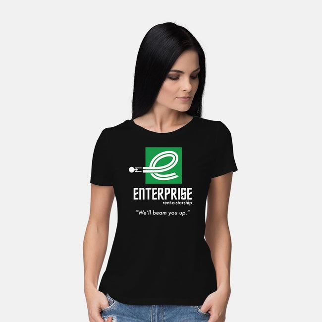 Enterprise Rent-A-Starship-womens basic tee-NomadSlim
