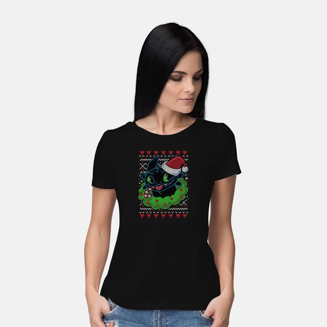 Silent Night Fury-womens basic tee-Bamboota