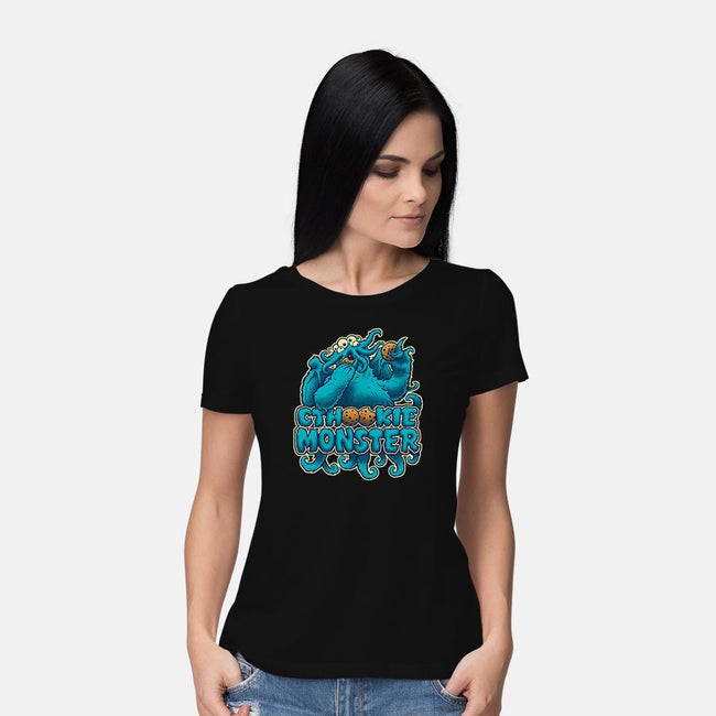 Cthookie Monster-womens basic tee-BeastPop