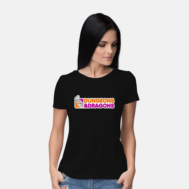 D&D All Nighter-womens basic tee-JoeGrady