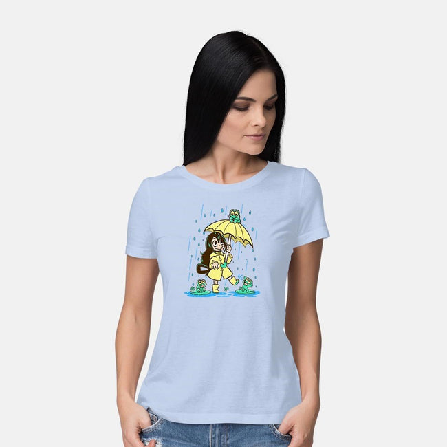 Best Frog Girl-womens basic tee-TechraNova