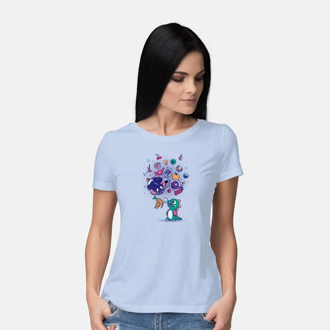 Many Bubbles-womens basic tee-ursulalopez