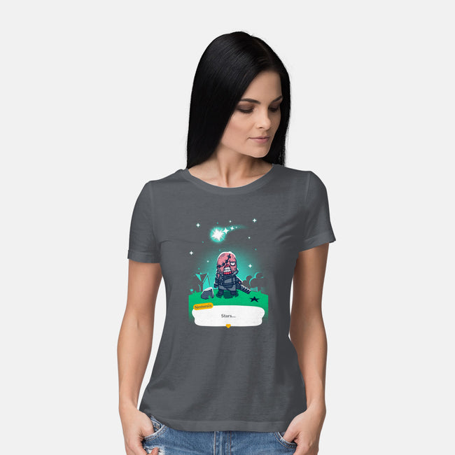 Stars-womens basic tee-theteenosaur