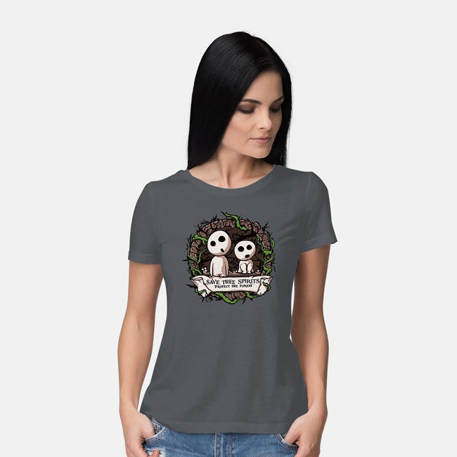 Save The Tree Spirits-womens basic tee-ducfrench