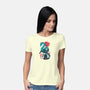 UKIYO E DRAGON-womens basic tee-dandingeroz