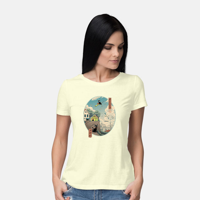 Ukiyo-E Delivery-womens basic tee-vp021