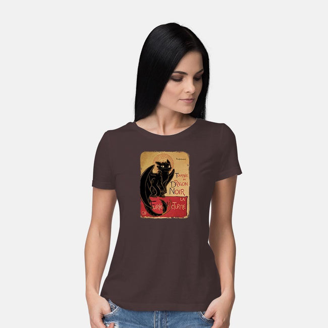 Le Dragon Noir-womens basic tee-YoukaiYume