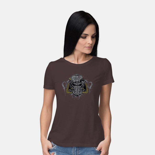 T-60 Power Armor-womens basic tee-DrMonekers