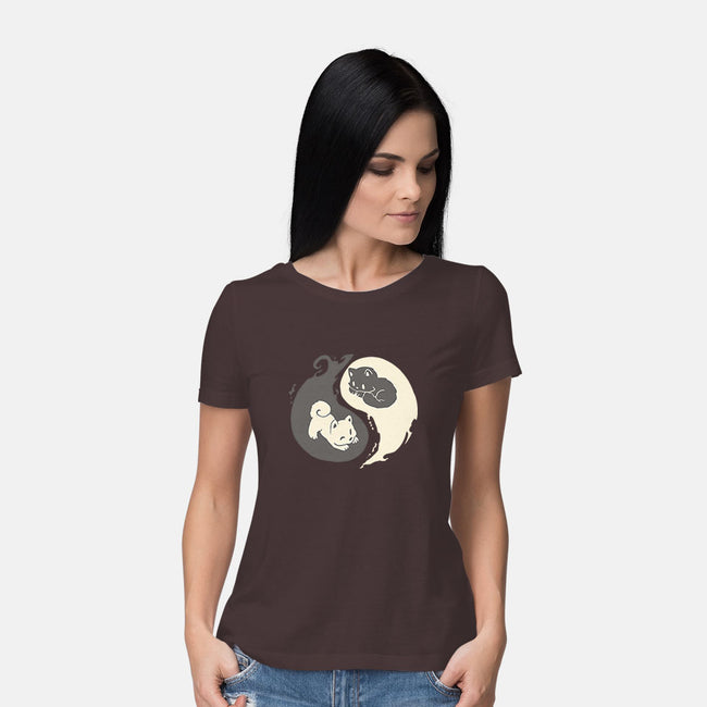 Yin and Yang-womens basic tee-amyneko