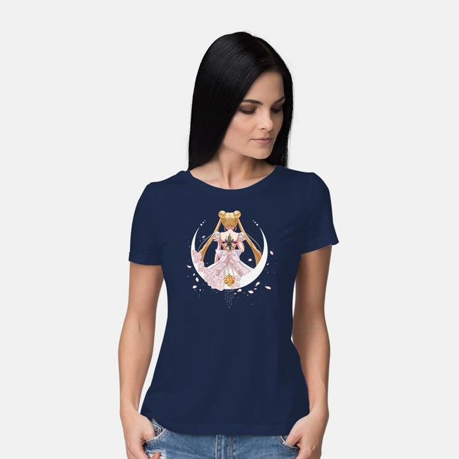 Sword Of The Silver Crystal-womens basic tee-CherryGarcia