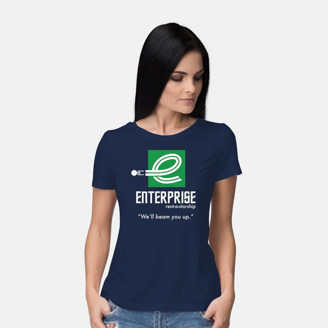 Enterprise Rent-A-Starship-womens basic tee-NomadSlim