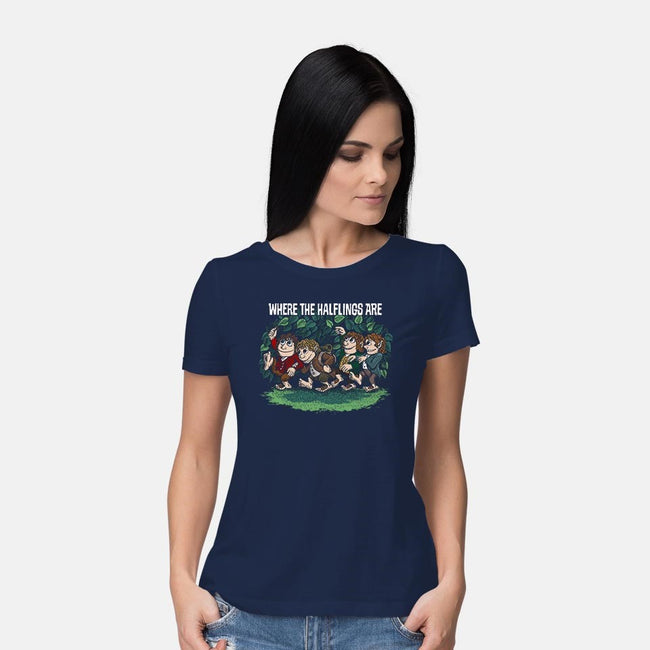 Where the Halflings Are-womens basic tee-DJKopet