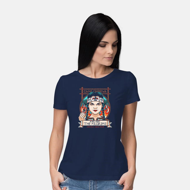 Fiery Thanksgiving-womens basic tee-Bamboota