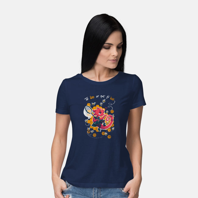To Bee Or Not To Bee-womens basic tee-theteenosaur