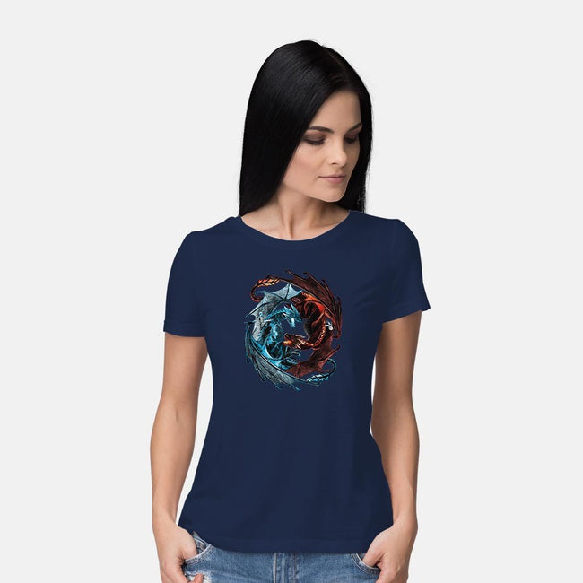 Game of Dragons-womens basic tee-alemaglia