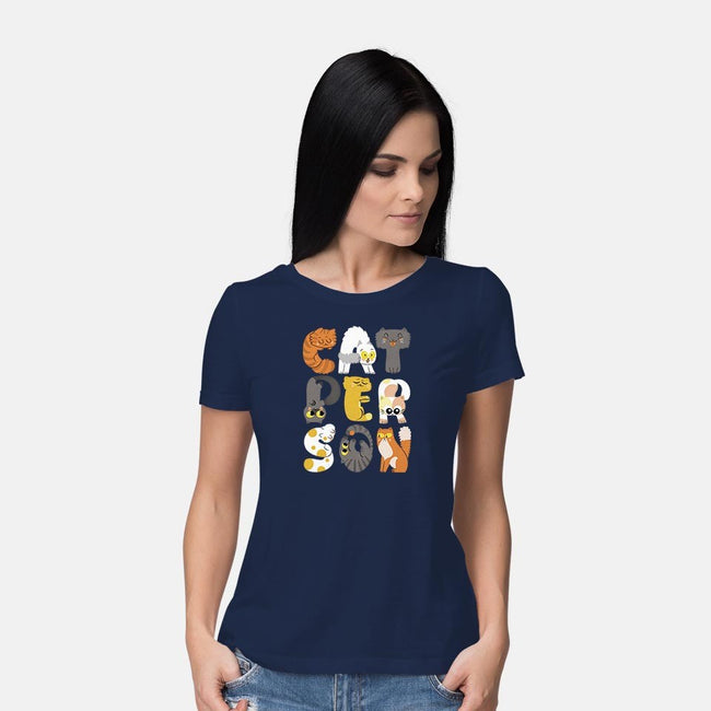 Cat Person-womens basic tee-queenmob