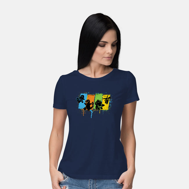Pokequest-womens basic tee-rocketman_art