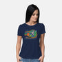 Visit Earth-womens basic tee-Steven Rhodes