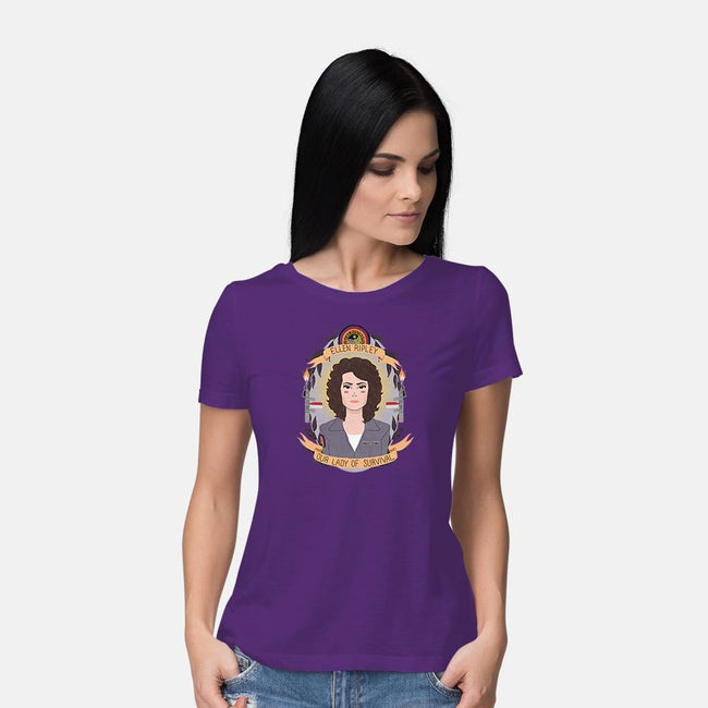 Our Lady of Survival-womens basic tee-heymonster