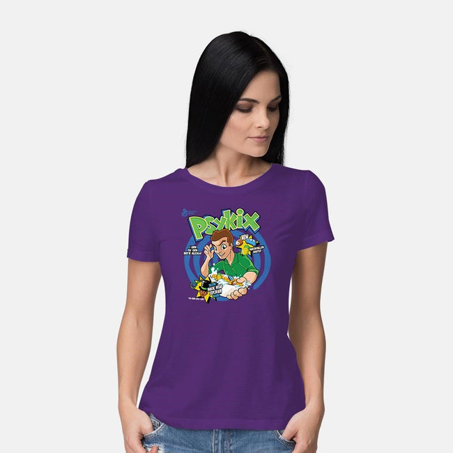 Psykix Cereal-womens basic tee-foureyedesign