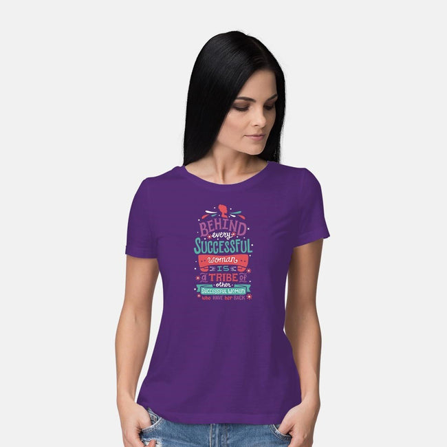 Behind Every Woman-womens basic tee-risarodil
