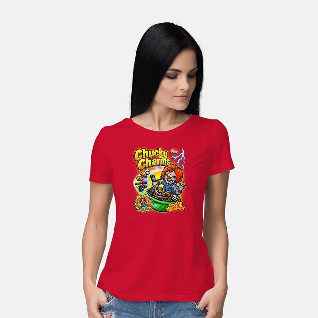 Chucky Charms-womens basic tee-Punksthetic