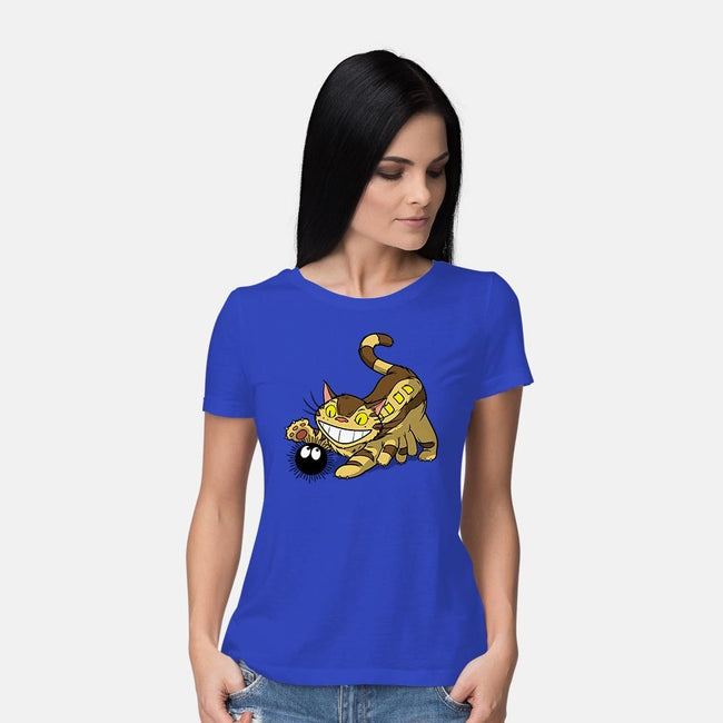 Kitten Bus-womens basic tee-drbutler
