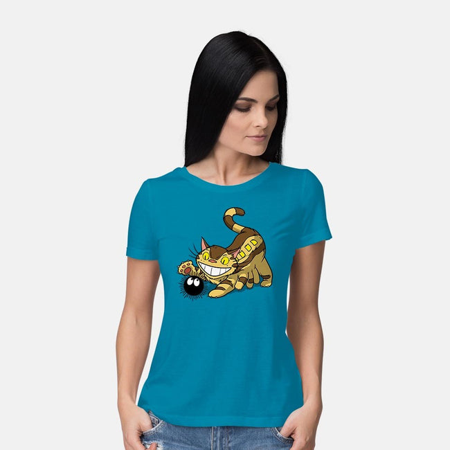 Kitten Bus-womens basic tee-drbutler