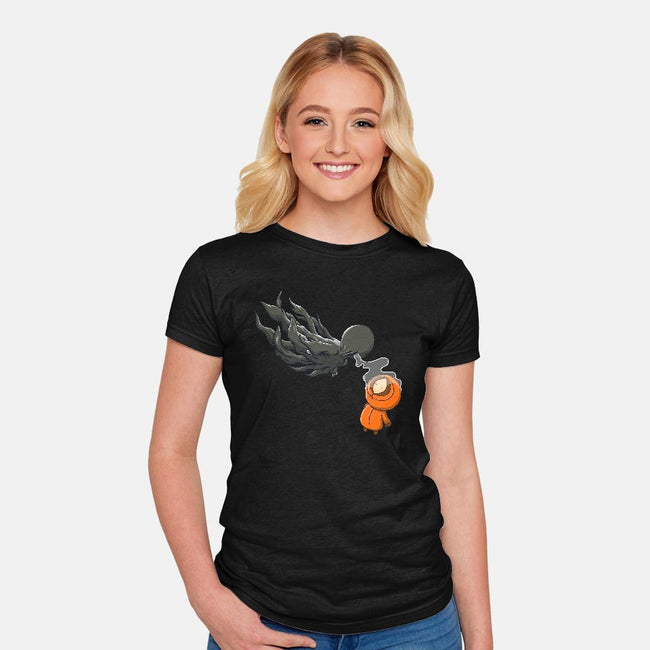 Dementor's Kiss-womens fitted tee-2mzdesign