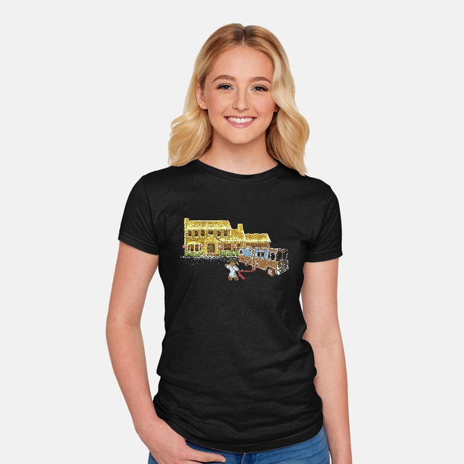 Don't You Go Falling In Love-womens fitted tee-Pyne