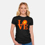 Keeps Her In The Air-womens fitted tee-geekchic_tees